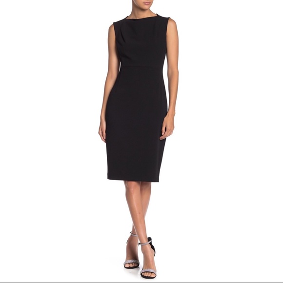 Calvin Klein Dresses & Skirts - Calvin Klein Bateau Neckline Sheath Dress Sz 10